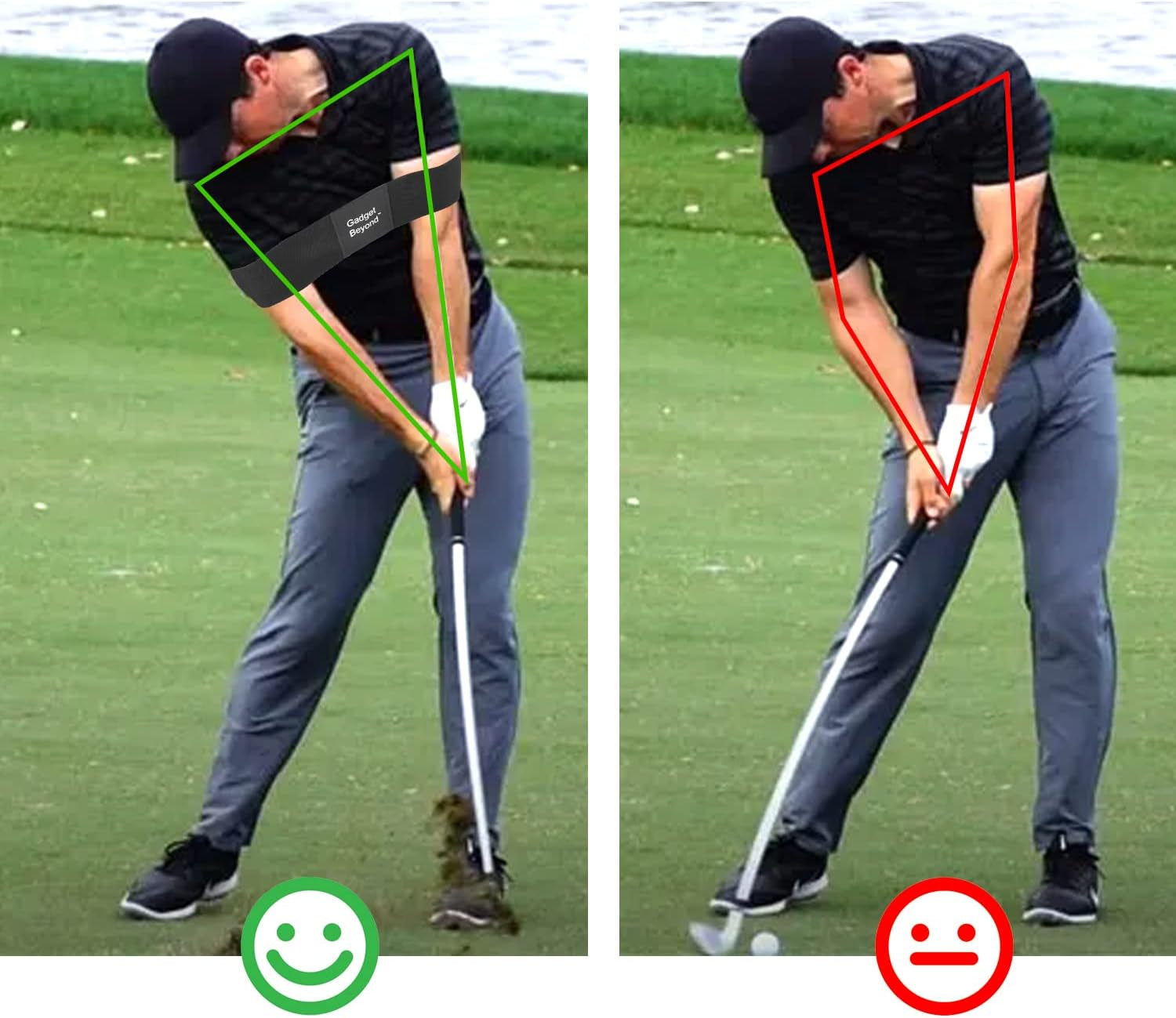 Gadget Beyond Swing Correcting Arm Band Golf Swing Training Aid